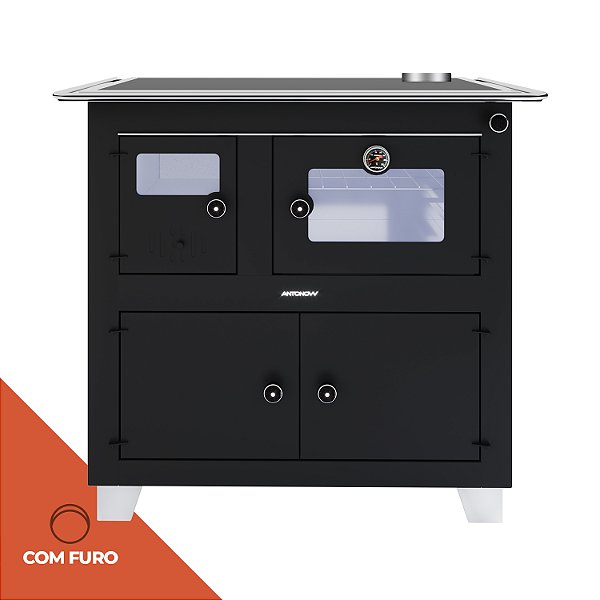 Fogão a Lenha Alabama / 79 X 48 / Saída Direita na Chapa