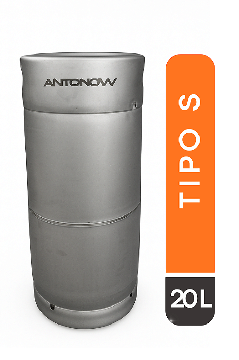 Barril / 20 Litros / Tipo S / Growler / Inox 304 / Passivado