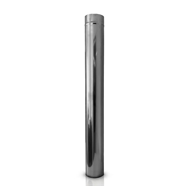 Cano / Para Chaminé / Ø 125 mm / 1 Metro /  Inox