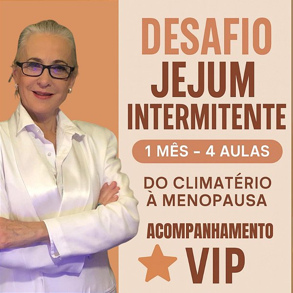 DESAFIO JEJUM INTERMITENTE | 1 MÊS - 4 AULAS
