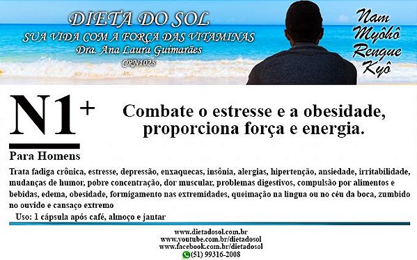 N1+ Para Homens | Dieta do Sol (30 Dias)