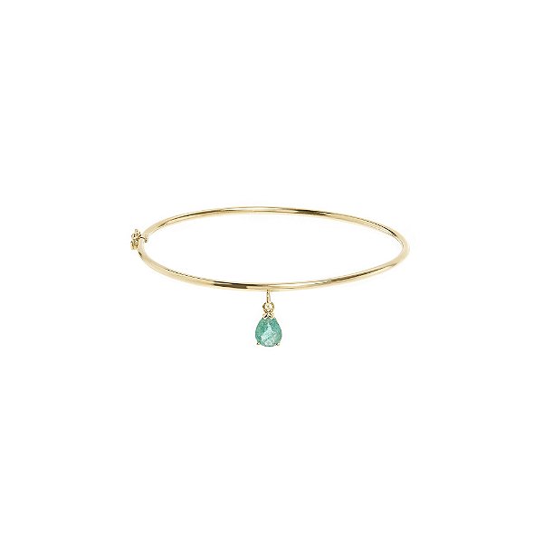 Bracelete em Ouro 18K Essential Esmeralda