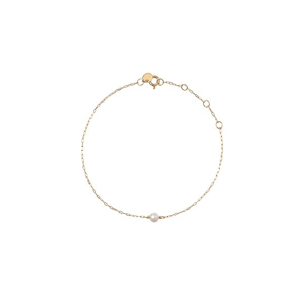 Pulseira de Pérola Marina em Ouro 18K