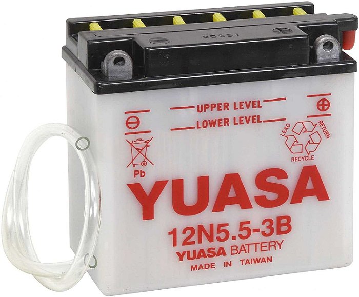 Bateria Yuasa 12N5.5-3B YBR 125 RD 125/135 RDZ 125/135 RD350