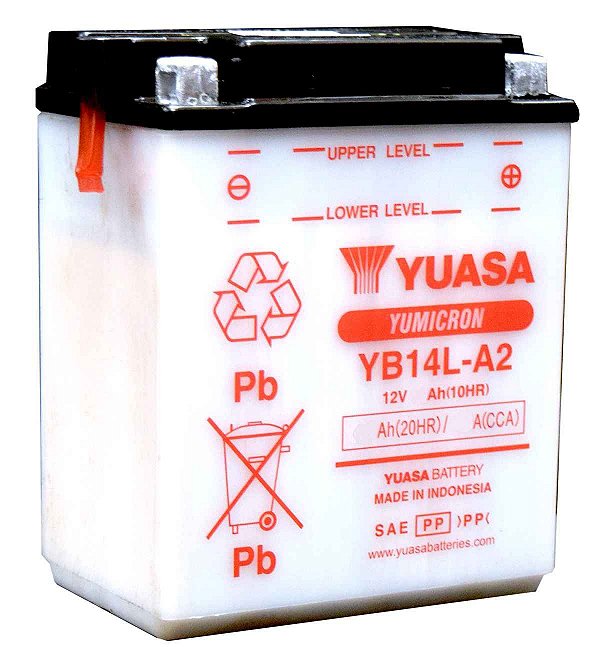 Bateria Yuasa YB14L-A2 CB750 XJ900 Vulcan 750 ZX-10R XTZ 750