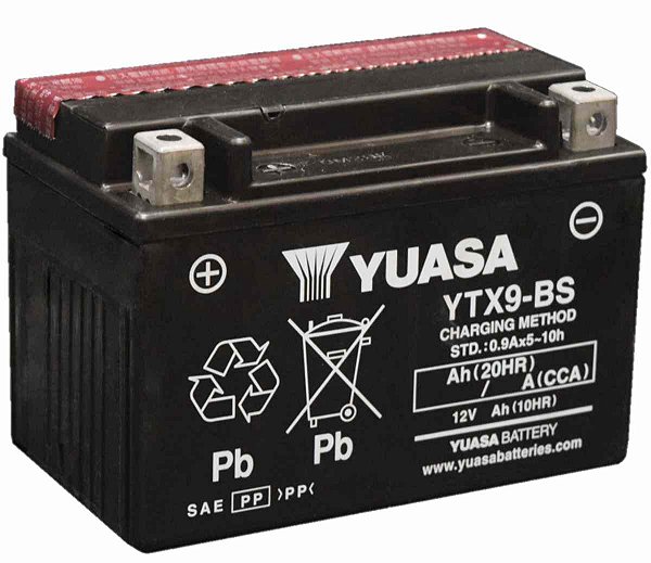 Bateria Yuasa YTX9-BS Burgman CB 500 XT 600 Ninja 250 Versys