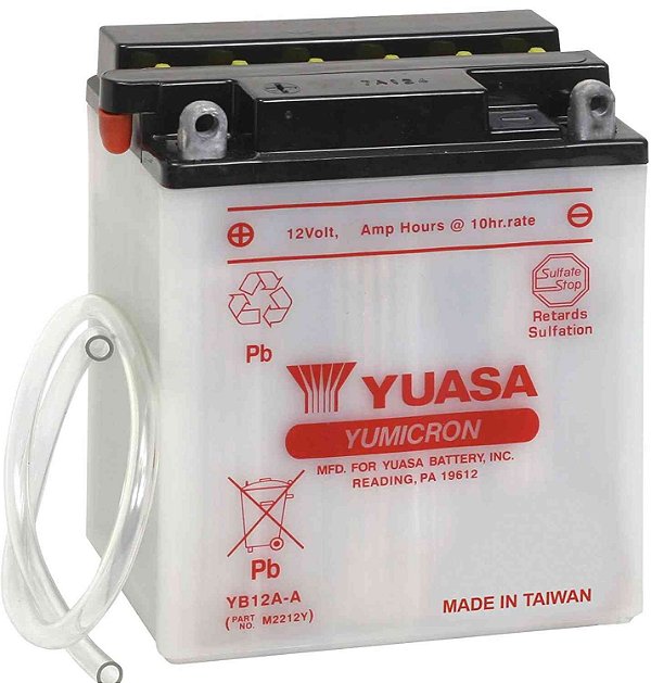 Bateria Yuasa YB12A-A, CB400, CB450, CBR450 SR, CB500, CB650