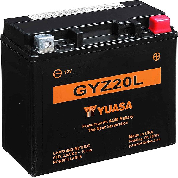 Bateria Yuasa GYZ20L NRX1800 Valkyrie Rune GL1800 Gold Wing