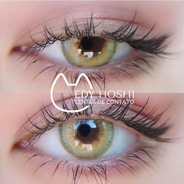 -COM GRAU- LENTE DE CONTATO LA GIRL GREEN