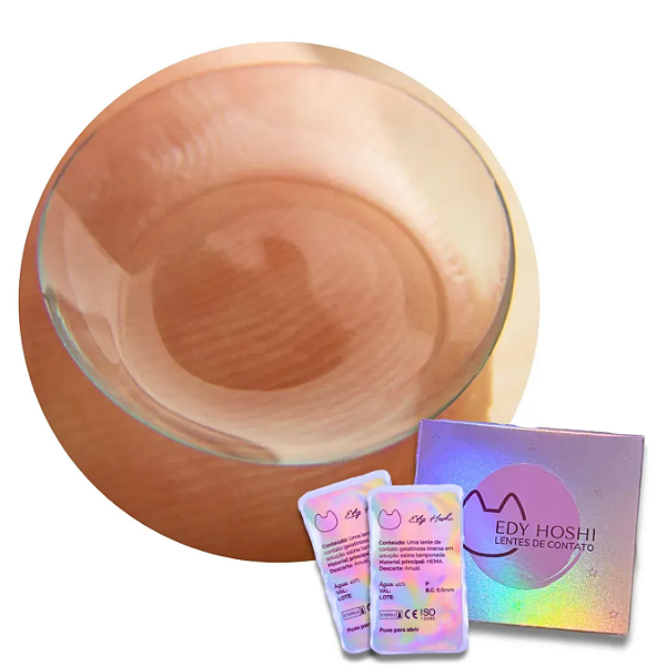 -COM GRAU- LENTES DE CONTATO TRANSPARENTE INCOLOR