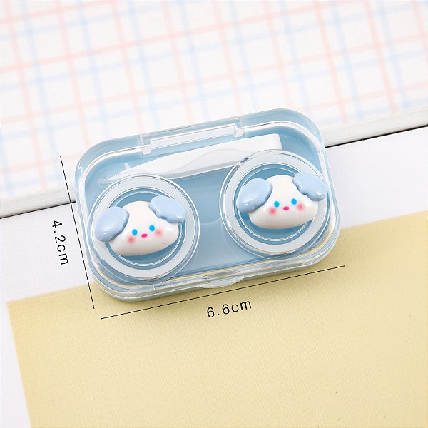 KIT PARA LENTES DE CONTATO - ESTOJO E APLICADOR AZUL