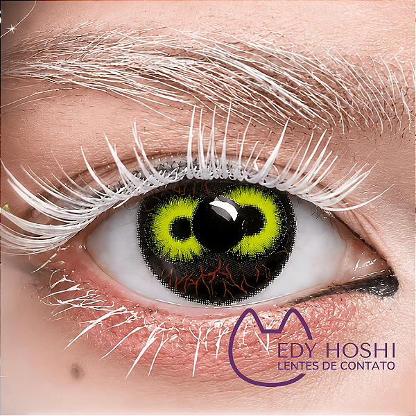 LENTES ESPECIAIS DOUBLE BLACK HALLOWEEN