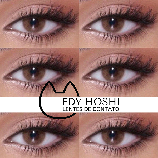 - COM GRAU - LENTE DE CONTATO POLAR BROWN - HOSHI CLASSICS
