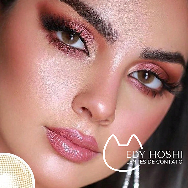 - COM GRAU - LENTE DE CONTATO POLAR BROWN - HOSHI CLASSICS