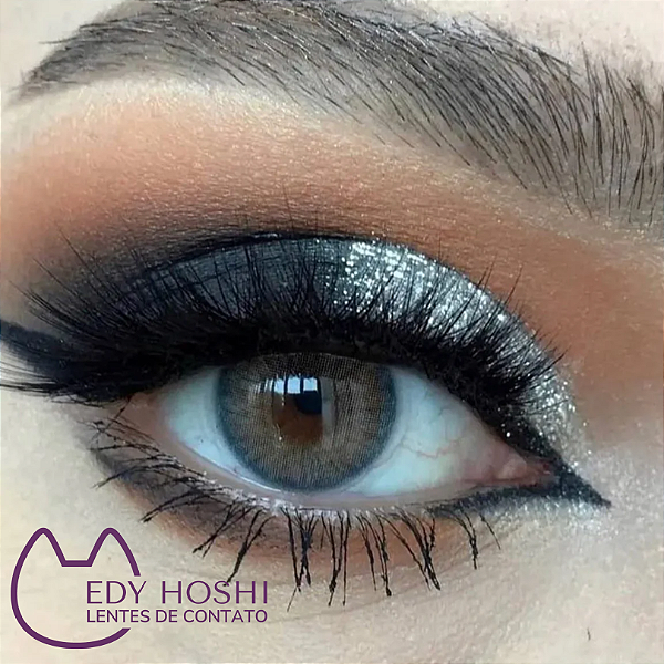 -COM GRAU - LENTES DE CONTATO CLEAR HAZEL