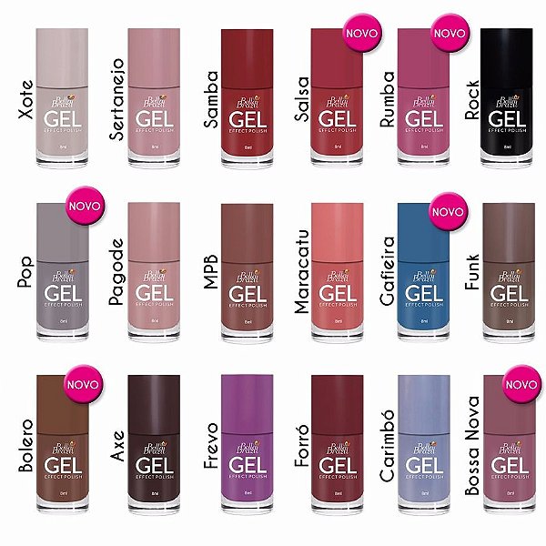 Kit 15 Esmaltes EM GEL PROFISSIONAL