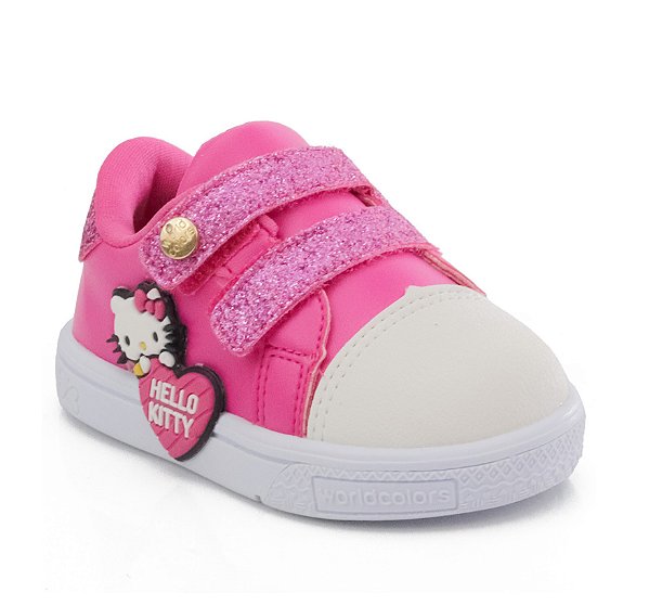 Tênis Infantil World Colors Hello Kitty 303002 - PINK