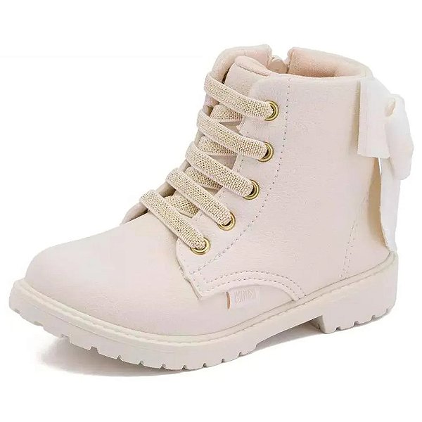 Bota Infantil Klin Laço 175066 - OFF WHITE