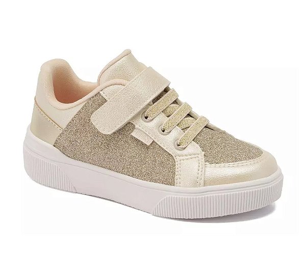 Tênis Infantil Klin Sky 317024 - OFF WHITE PEROL.