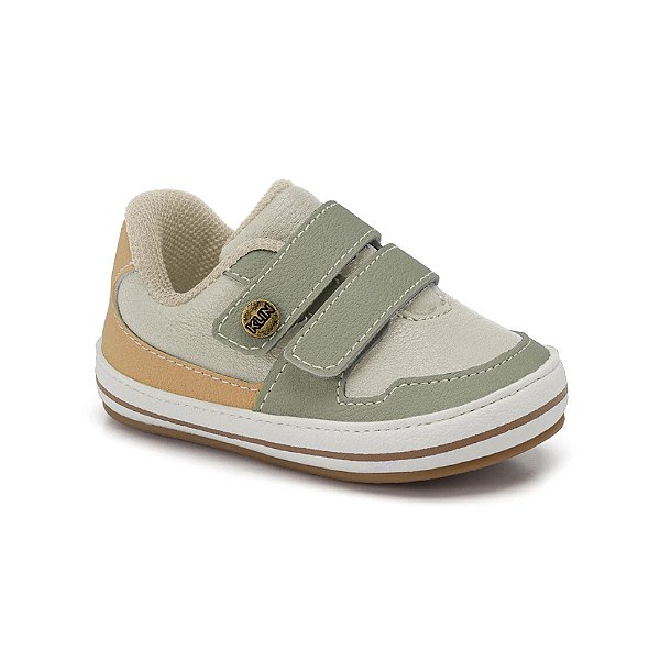Tênis Bebê Klin Algodão Doce 448201 - LINHO/VDE/BAMBU