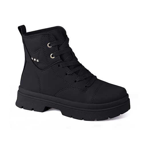 Coturno Infantil World Colors Music 711042 - PRETO