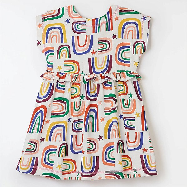 Vestido Infantil Fábula Malha Cosmoiris 518217 - ESTAMP/OFF