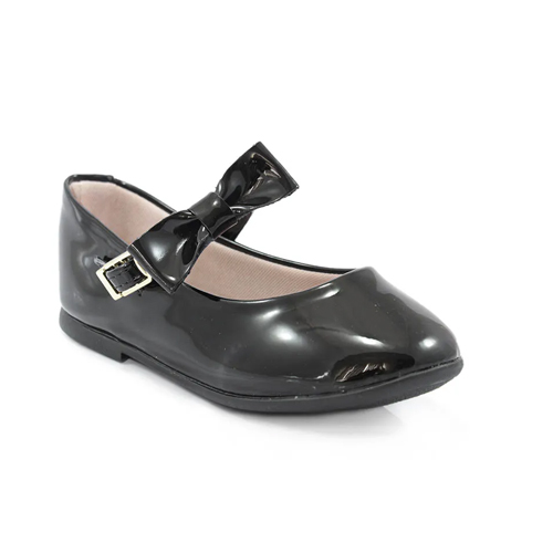 Sapatilha Boneca Bebê Mini Sua Cia Verniz 7036 - PRETO