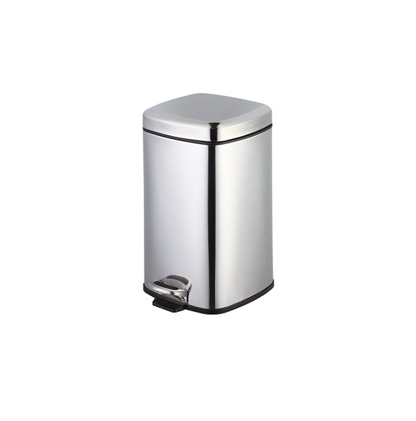 LIXEIRA INOX QUADRADA COM PEDAL 20 LITROS