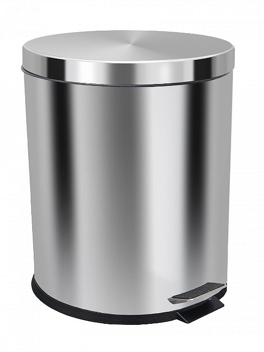 LIXEIRA EM AÇO INOX COM PEDAL 30L