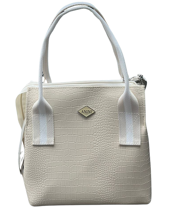 Bolsa Térmica Chique Croco OffWhite