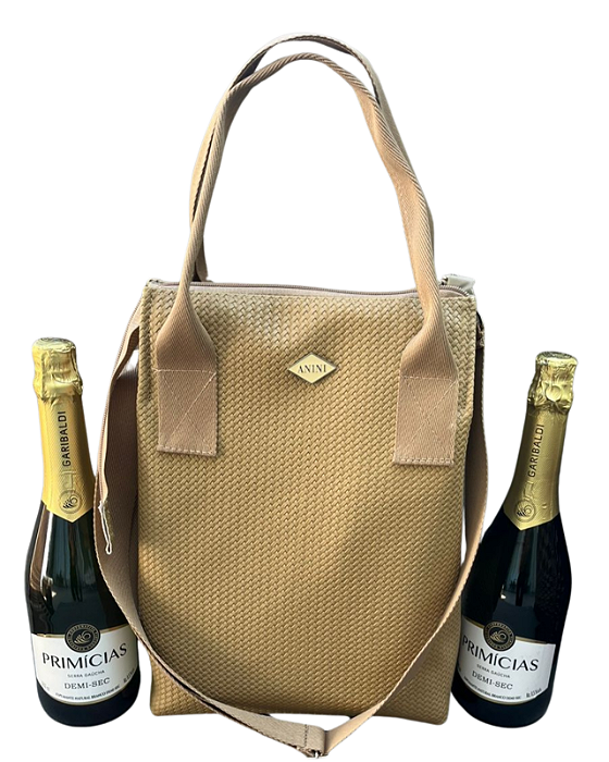 Porta Espumante e Vinho Preto Caqui