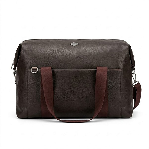 Mala de mão Anini Boca de Lobo G Marrom e Preto