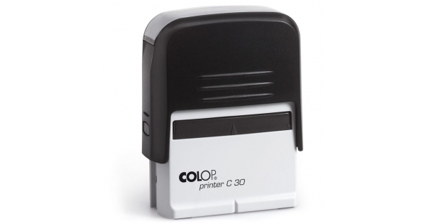 COLOP Printer C30 Compacto - Colop P30 MAIS VENDIDO Preto 18 x 47 mm (SEM PERSONALIZAÇÃO)