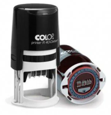 COLOP R40 Relógio DATADOR REDONDO Preto 40mm mm (SEM PERSONALIZAÇÃO)