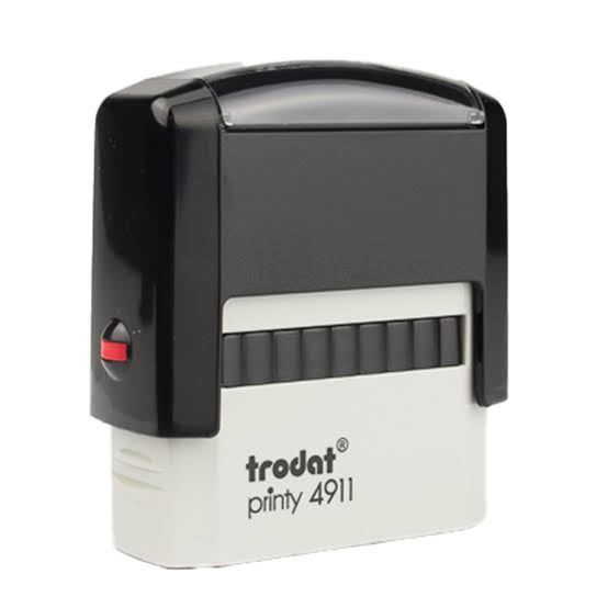 Kit 25 un. Trodat 4911 P2 SOMENTE PRETO 14X38MM