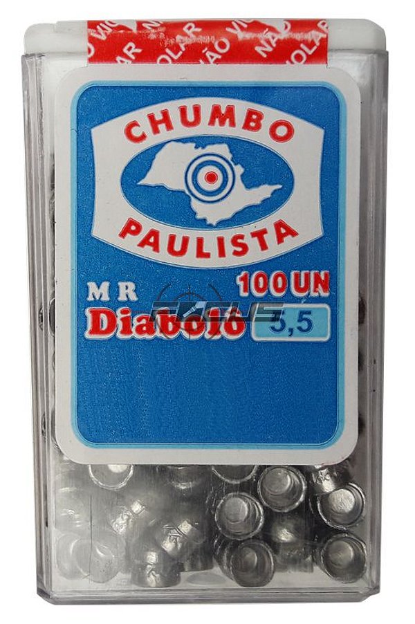 CHUMBINHO PAULISTA DIABOLO 5.5MM C/100PC
