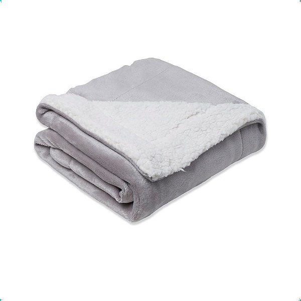Cobertor para Berço Sherpa Hiper Macio 400g Dove Happy Day