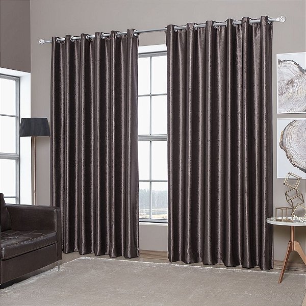 Cortina Blackout Embossed Malta 300x250cm Sultan Casa D'oro