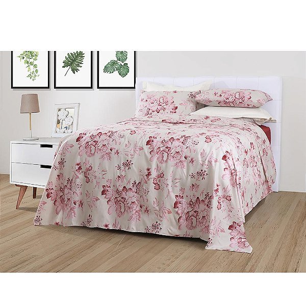 Jogo de Cama Duplo Microfibra Solteiro Heloise Paco Milano Sultan