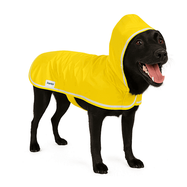 Capa de chuva amarela para cachorro e gato impermeável refletiva Skapet®