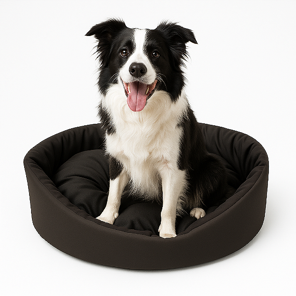 Cama para Cachorro com Colchão Removível e Fundo Impermeável Porte Médio e Grande - Cor Preto