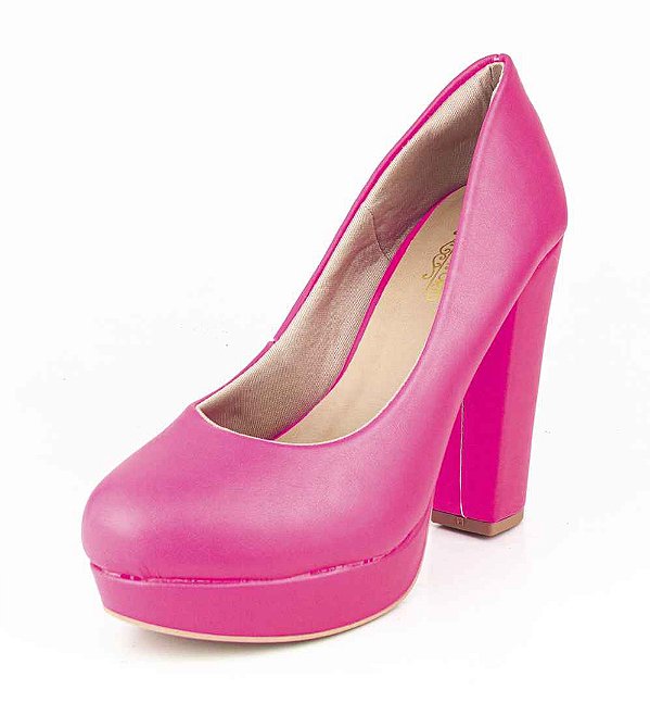 Sapato Meia Pata Salto Grosso Napa Flúor Pink - Bendito Conforto | Calçado  Femininos do 33 ao 43, NUMERAÇÃO ESPECIAL Direto de Fábrica