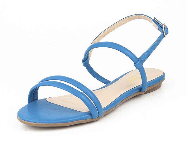 Sandália Rasteira Tiras Napa Danúbio Azul - Bendito Conforto | Calçado  Femininos do 33 ao 43, NUMERAÇÃO ESPECIAL Direto de Fábrica