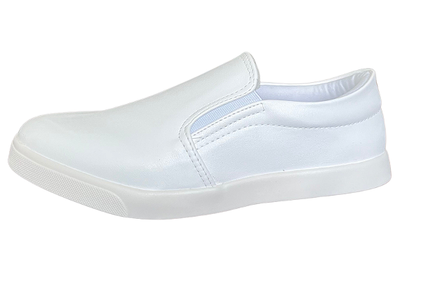 Tênis Caixa Slip On New Pele Branco