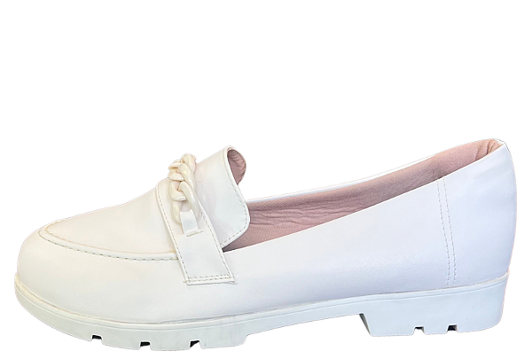 Mocassim Tratorado Corrente Napa Off White