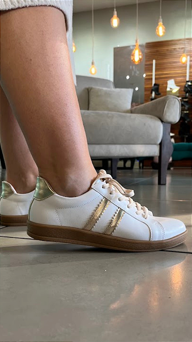 Tênis Casual Samba Napa Branco