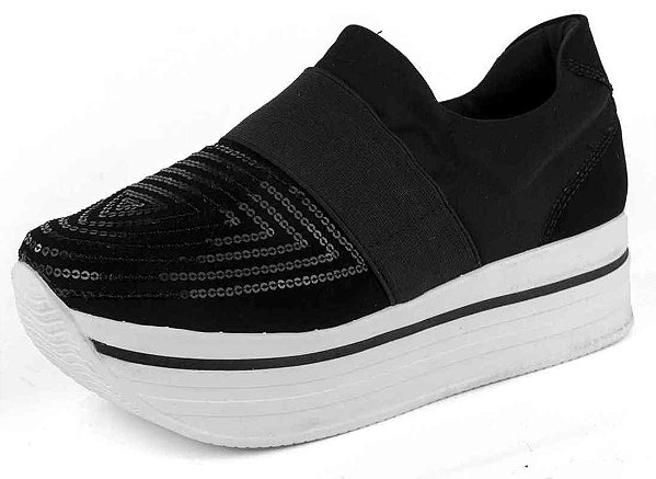 tenis flatform slip on