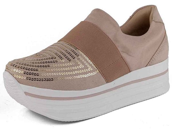 tenis flatform slip on