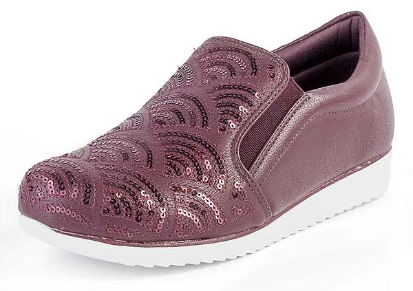 Slip on sales feminino bordado