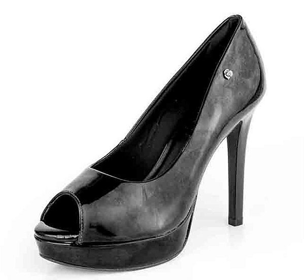 peep toe salto alto fino